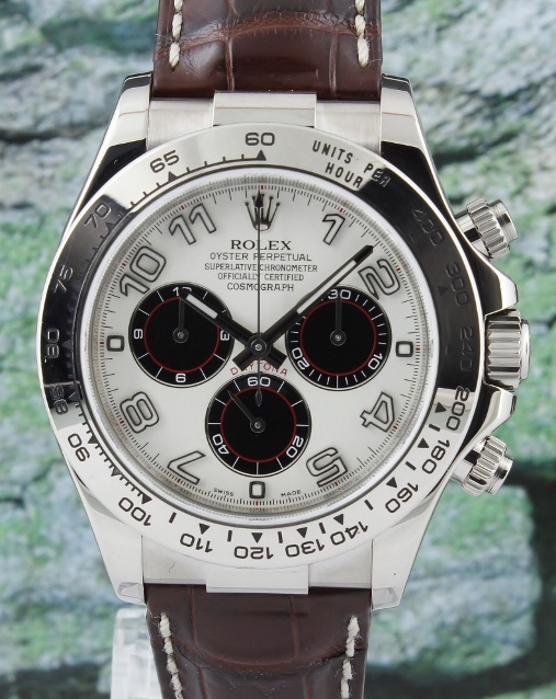 (image for) ROLEX 18K MEN WHITE GOLD DAYTONA COSMOGRAPH - CERT / 116519